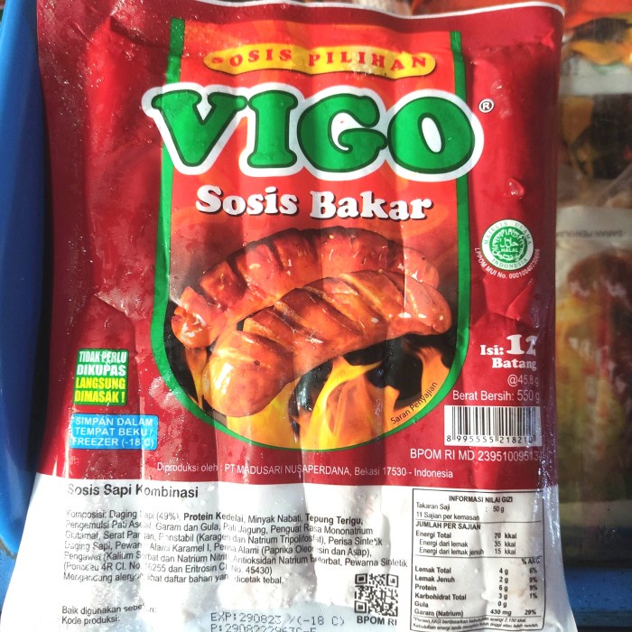 

sosis bakar vigo 12pcs pasar online makassar