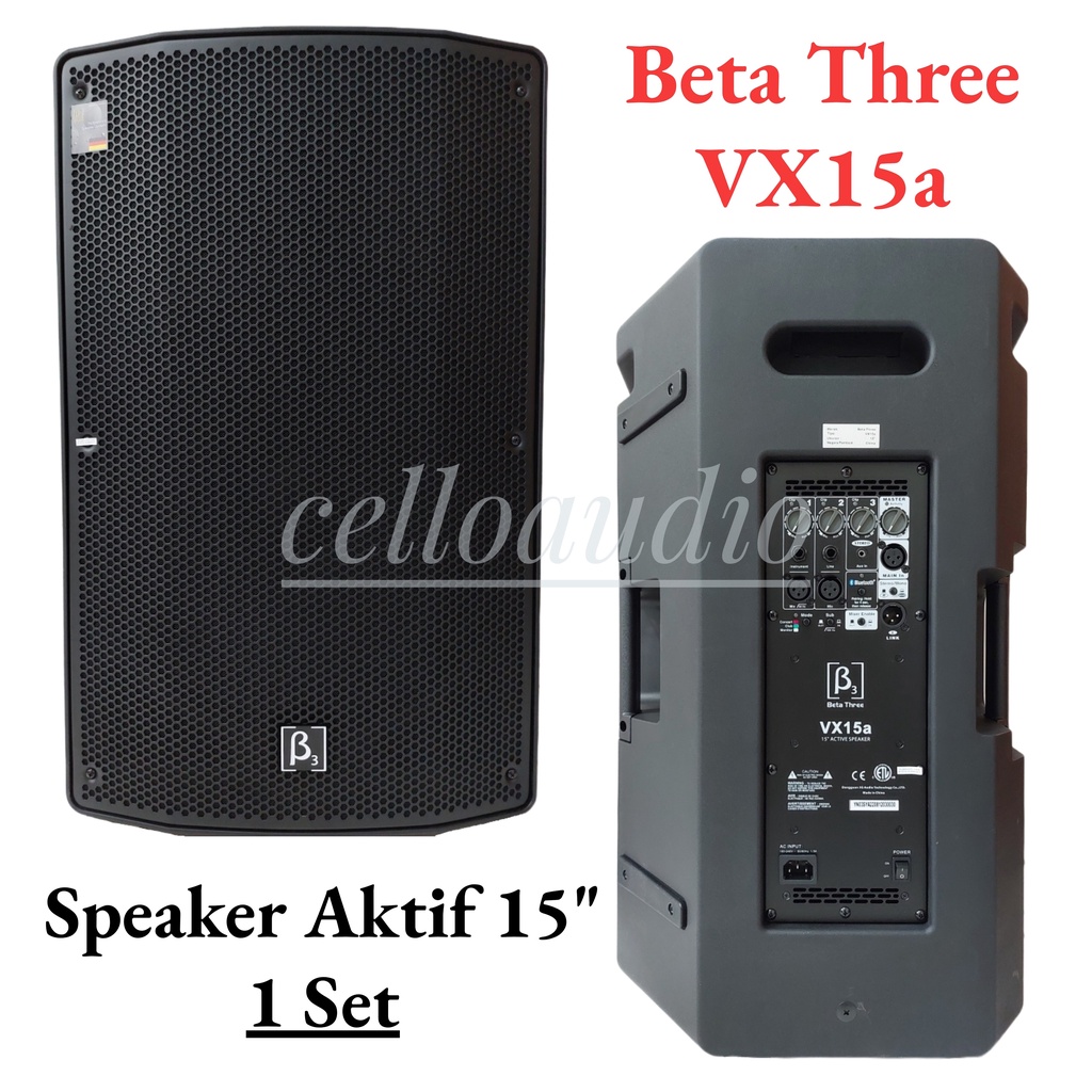 Speaker Aktif 15 Inch Beta Three VX15a (1 Set) Active Speaker 15"