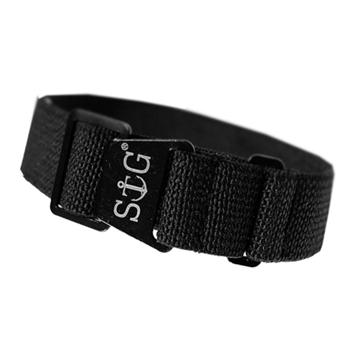 Jhg Strapguy Mn Style 22Mm Black Strap Black Hardware