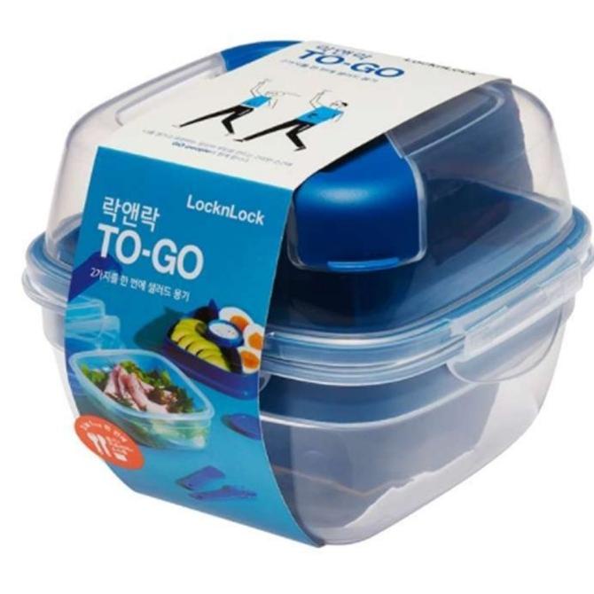 LocknLock Exclusive Kotak Makan Salad To-Go 950ML - HSM8440