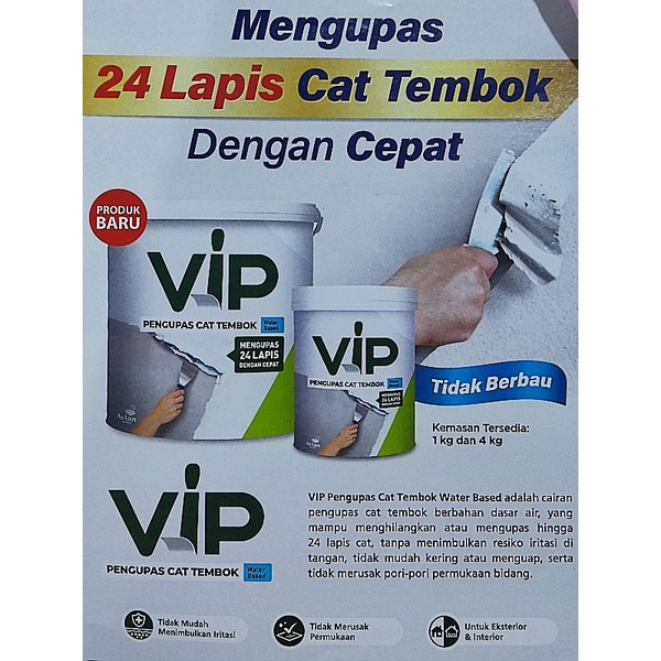 Pengelupas Cat Tembok VIP perontok cat tembok nett 4kg
