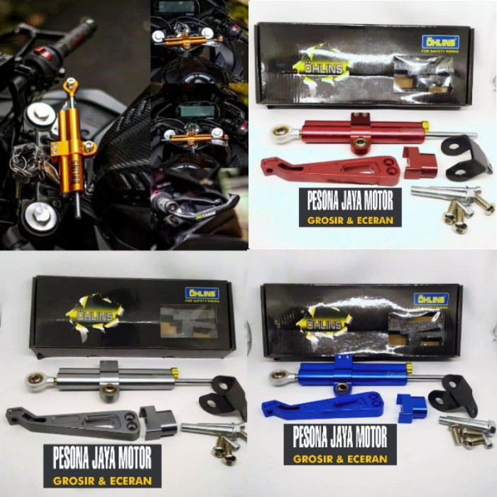 Stabilizer Stang Steering Dumper+Breket Universal R15,Cbr150R,Vixion