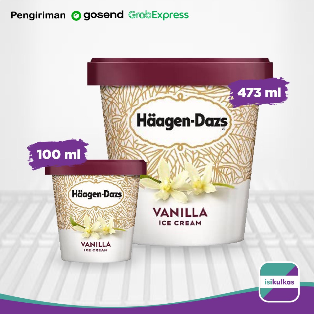 Jual Haagen Dazs Vanilla Ice Cream 100ml 473ml Shopee Indonesia 0007