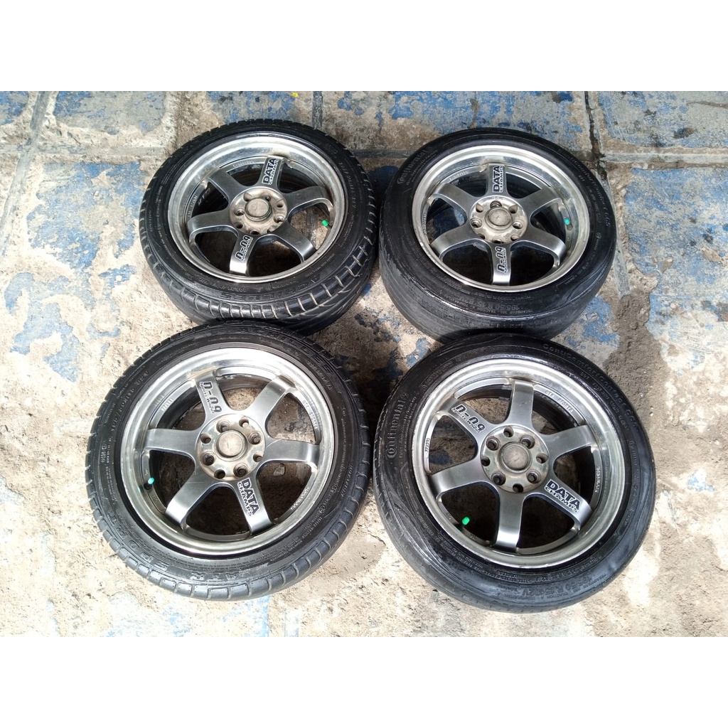 velg seken bekas murah ring 15x7 lubang 4x100 4x114 te37 seken geratis ongir ban bonus