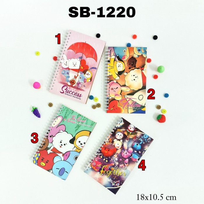 

PRO Buku Notes Spiral 48K/Buku Catatan/Memo/Notebook - SB 1220 bt21