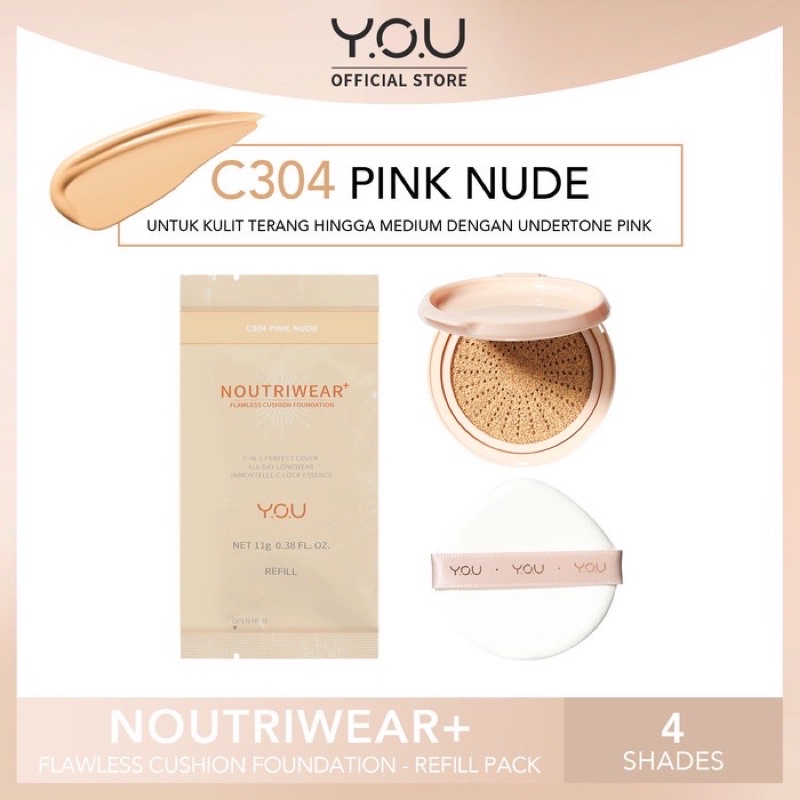 Y.O.U The Gold One Dream Skin Perfect BB Cushion Dan Refill Noutriwear Cushion Baru