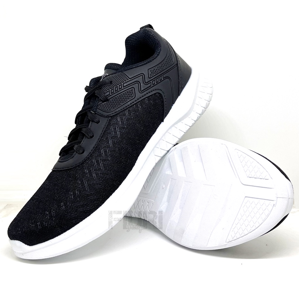 FIURI - Pro ATT Original - PA 700 HITAM PUTIH 39-43 - Sepatu Kets Pria - Sepatu Sneakers Pria - Sepatu Olahraga Sport Pria - Sepatu Casual - Sepatu Jogging Lari Fitness Gym Senam Pria - Sepatu Cowok - Sepatu Sekolah Bertali SD SMP SMA