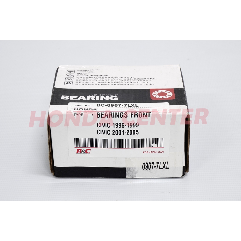 bearing bering lahar laher roda depan honda civic ferio civic vti vtis 1996 1997 1998 1999 2000 2001 2002 2003 2004 2005