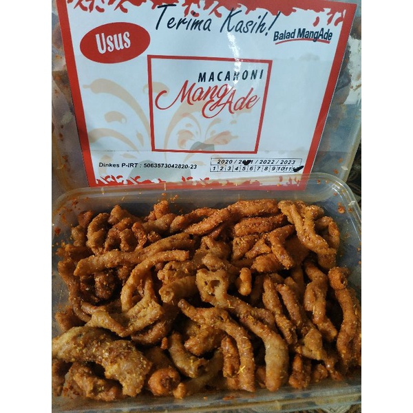 

USUS CRISPY MANGADE USUS KRISPI MANGADE BOX THINWALL USUS PEDAS KEMASAN 200g