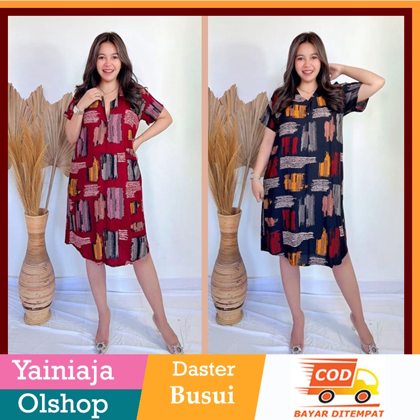 Daster Midi Busui Friendly Dress Santai