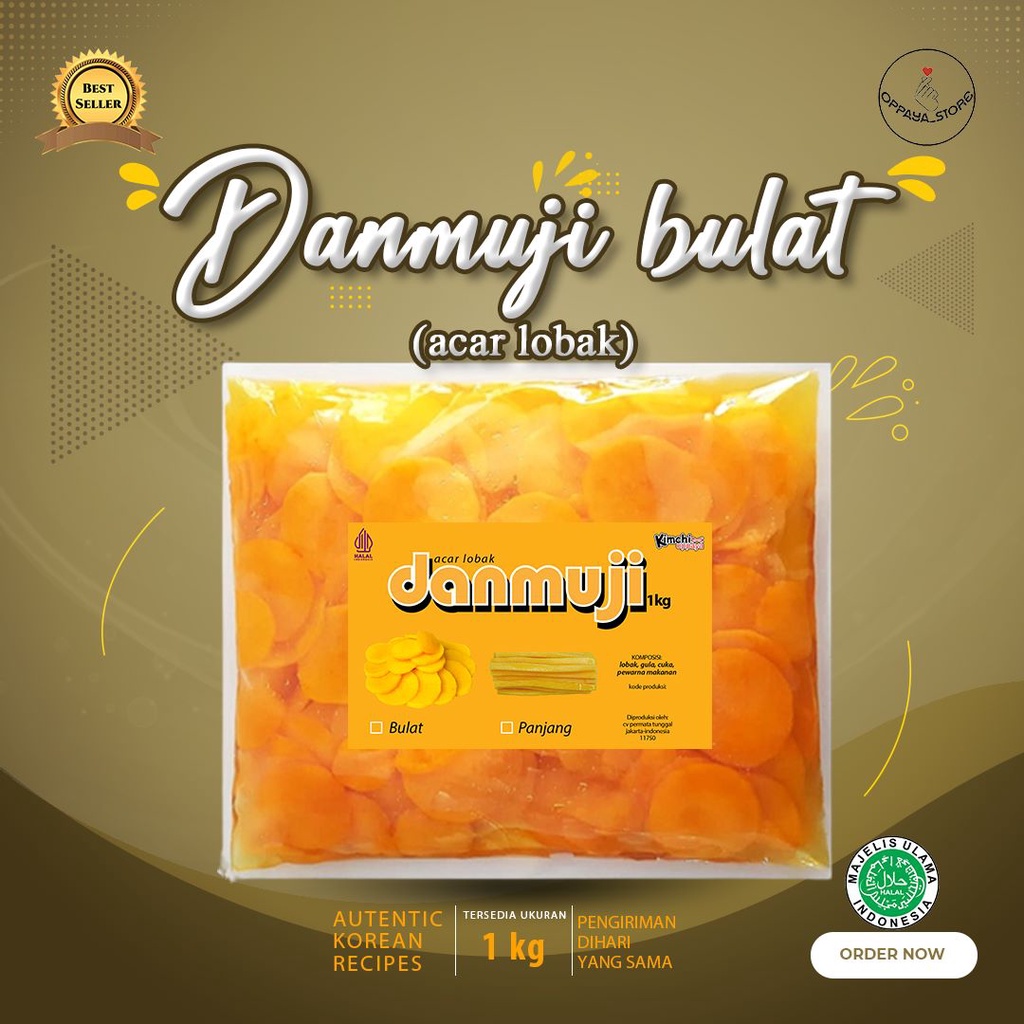 

Danmuji Acar Lobak Korea 1 Kg Acar Lobak Bulat 1 Kg Homemade Halal