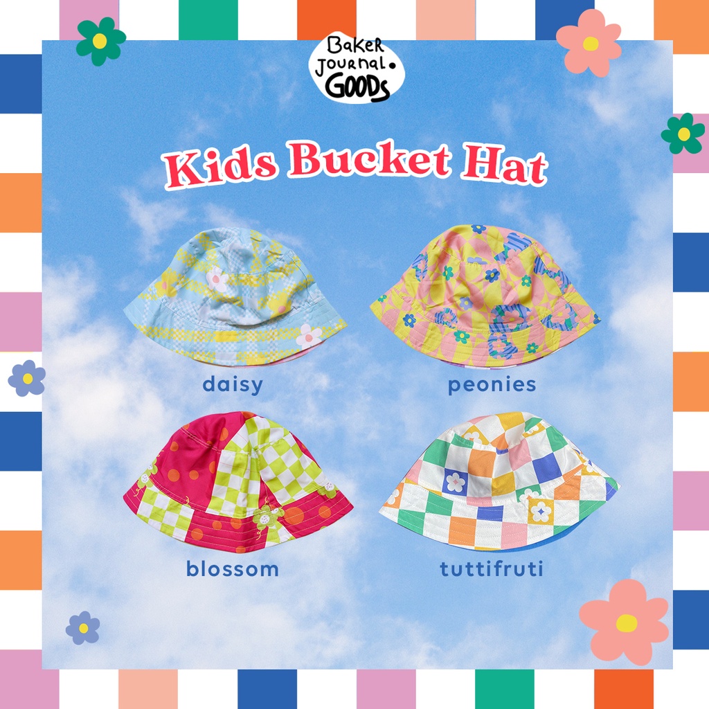 Bucket Hat Anak - 2 sisi