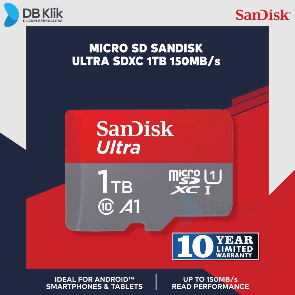 Micro SD SanDisk Ultra SDXC 1TB 150MB/s - SDSQUAC-1T00-GN6MN