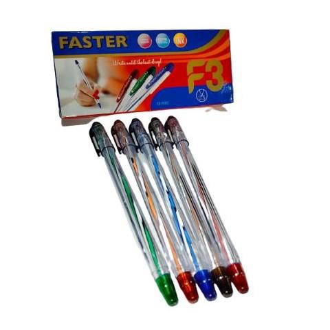 

✒✒ Pen / Balpoin / pena / Pulpen Faster F3, 0.5mm ( isi 12 pcs )