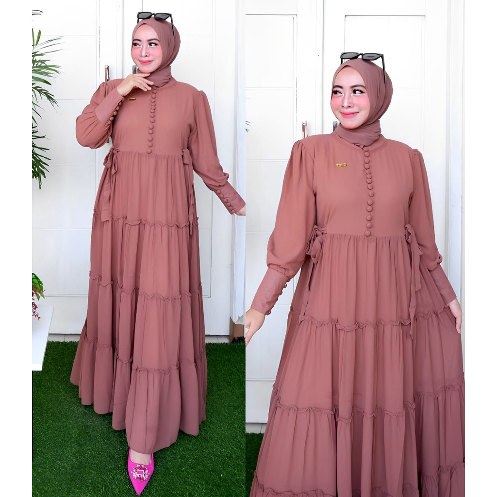 felisa maci ceruty bebydoll /Lovely rempel gamis syari terbaru pakaian wanita
