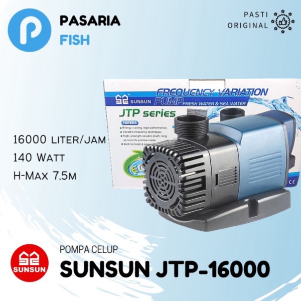 Unik limited stock Sunsun JTP16000/JTP 16000 liter/jam Pompa Celup Hemat D Berkualitas
