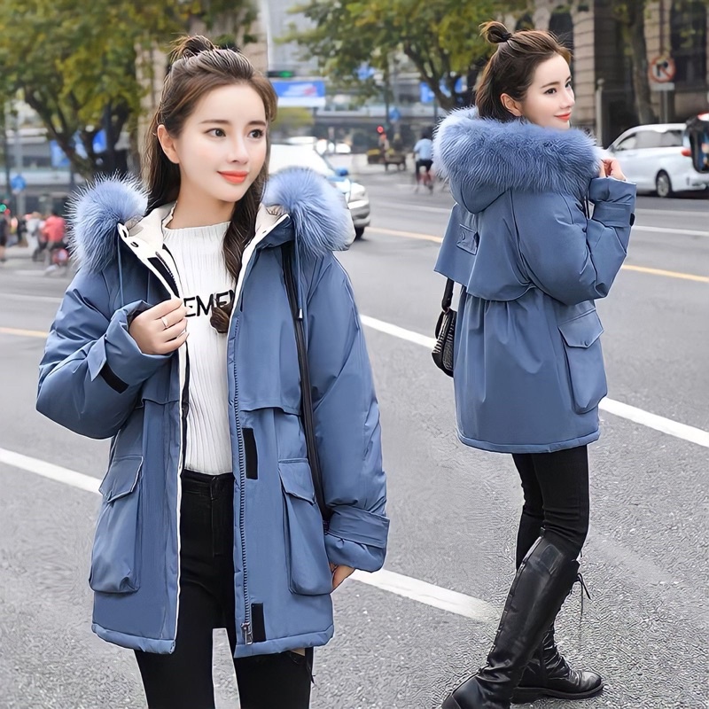 Coat winter wanita Rumi import mantel musim dingin cewek outer hangat gunung korean style thermal