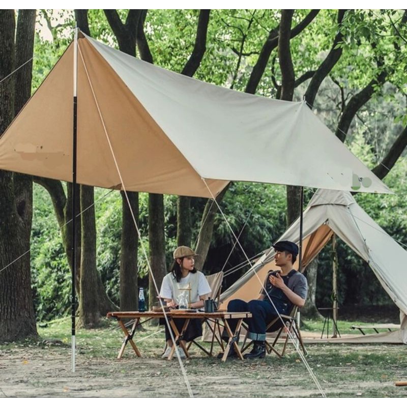 (COD) FLYSEET TENDA WATERPROOF/ FLYSET 3x4/3x3/3x2 METER 19 LUBANG ULTRALIGHT / FLYSHEET HAMMOCK 19 