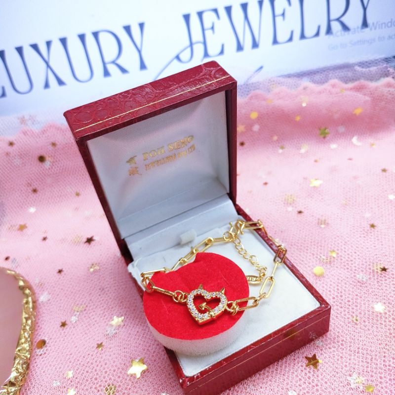 Gelang Tangan Wanita Titanium Anti Karat 3351MR