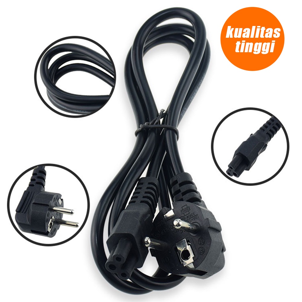 【LIPI】Kabel Power Cable Power Adaptor Charger Laptop Notebook