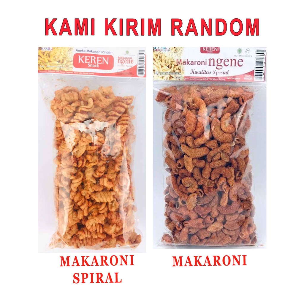 Makaroni Ngene / Makaroni / Pedas / 200g