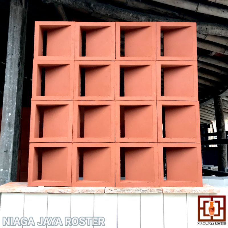 roster beton, loster beton , lubang angin, roster merah super