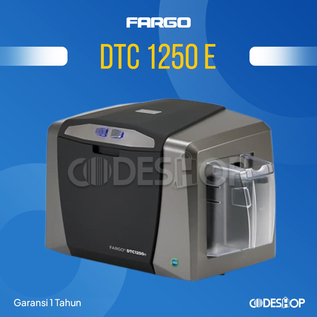 Printer ID Card FARGO DTC 1250e Cetak Kartu PVC Single Side RECOMENDED