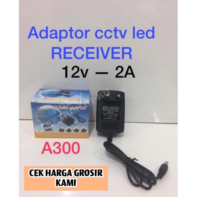 ADAPTOR TEMPEL SWITCHING 2A 12V TERBAIK + DUS JACK UMUM