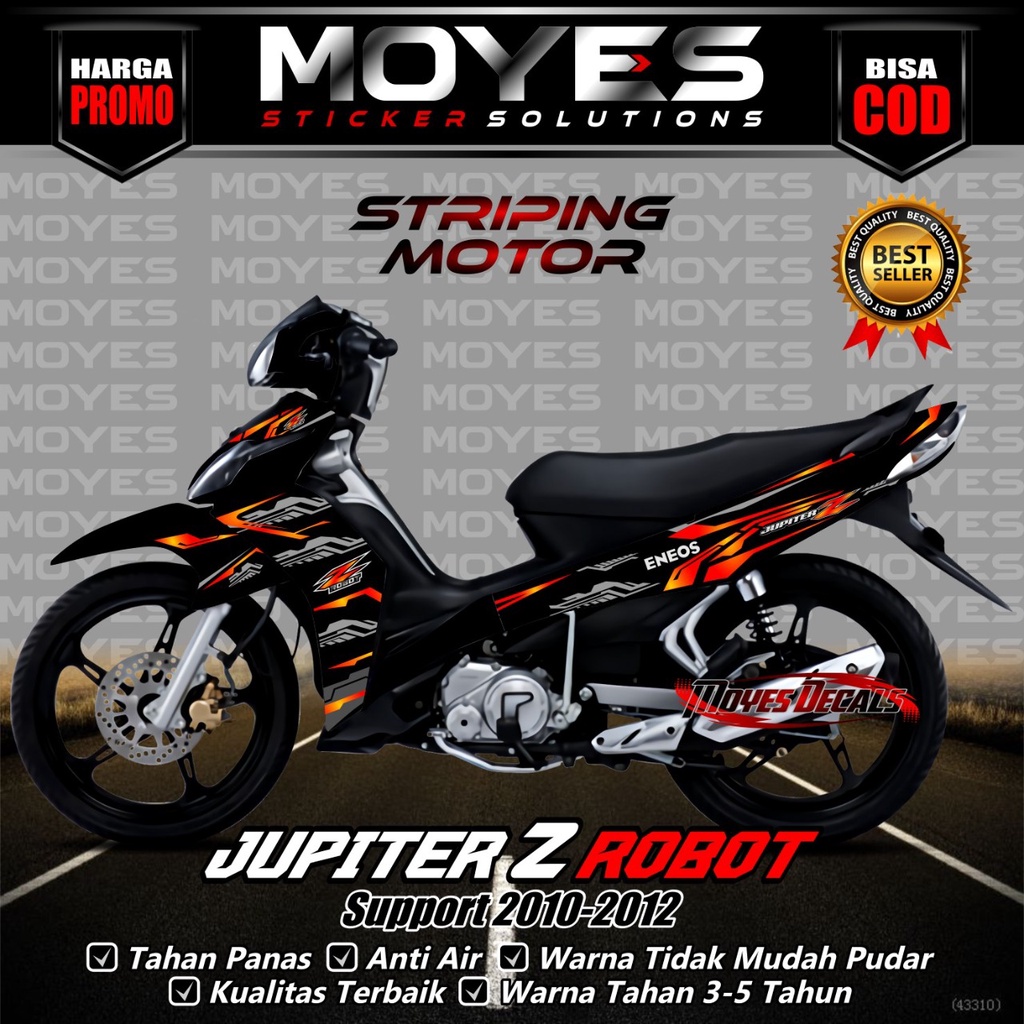⭐⭐⭐⭐⭐ Striping Motor Jupiter Z Robot Full Variasi Warna Keren - Stiker Striping Jupiter Z Robot Keren 2010 - 2012 Terbaru