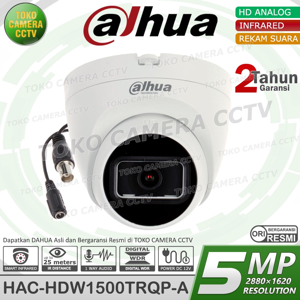 PAKET CCTV DAHUA 5MP AUDIO 8 CHANNEL 5 KAMERA