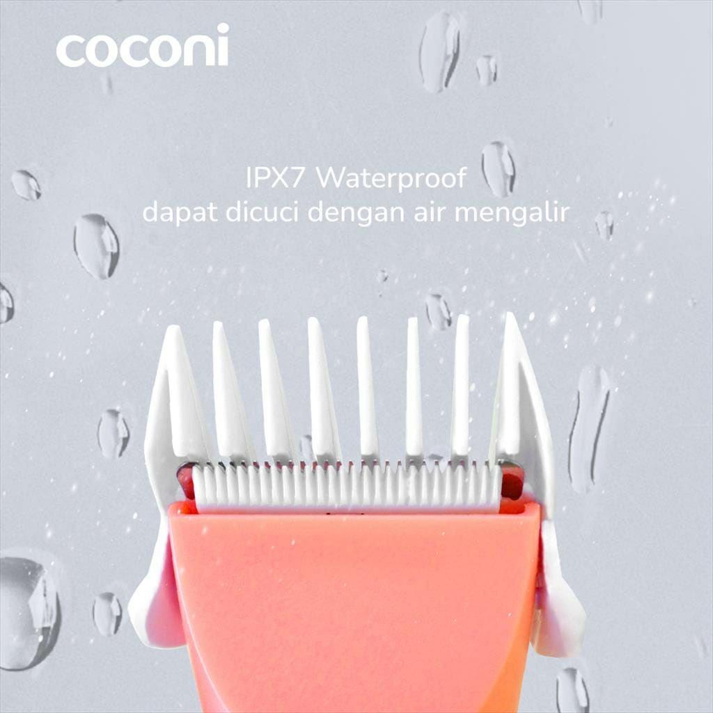 Coconi Portable Silent Hair Trimmer / Alat Cukur Rambut Wireless Clipper