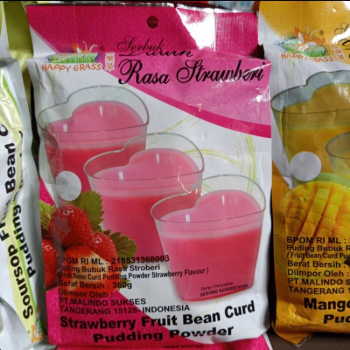 

Happy grass strawberry puding powder 360gr