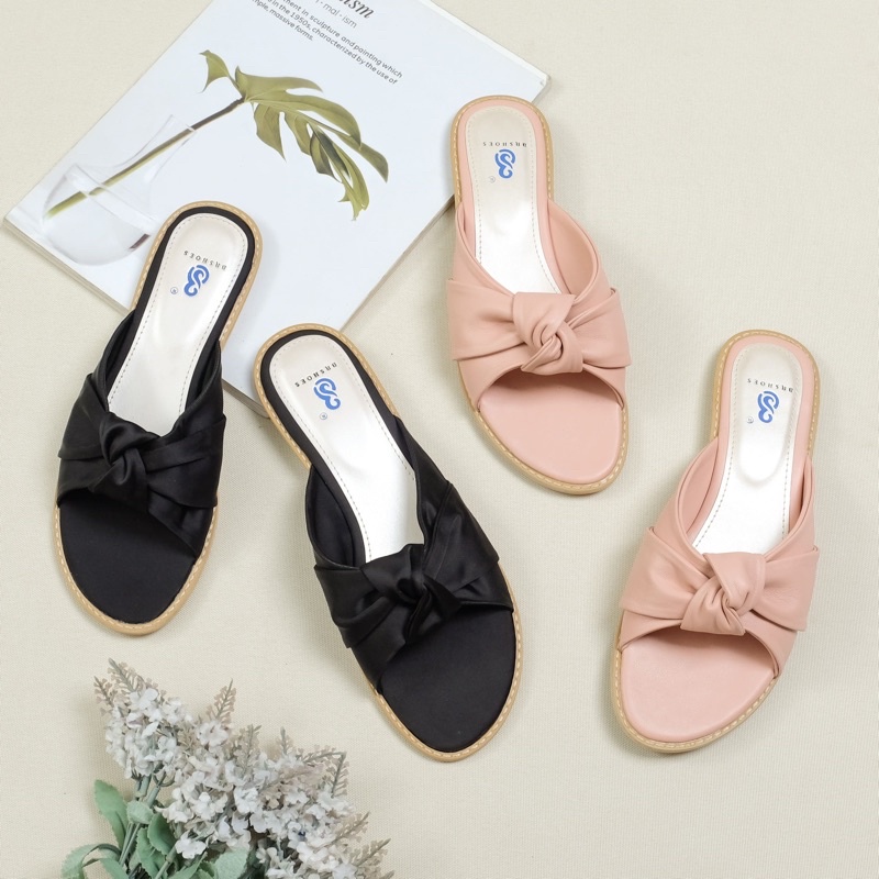 BRSHOES OLA Sandal Flat Wanita Casual Sandal Teplek