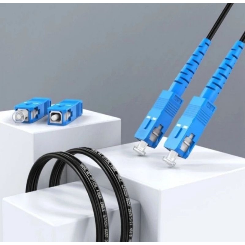 Paket Cable Fiber Optic 120 Meter +. Media Converter 4 LAN 2 FO