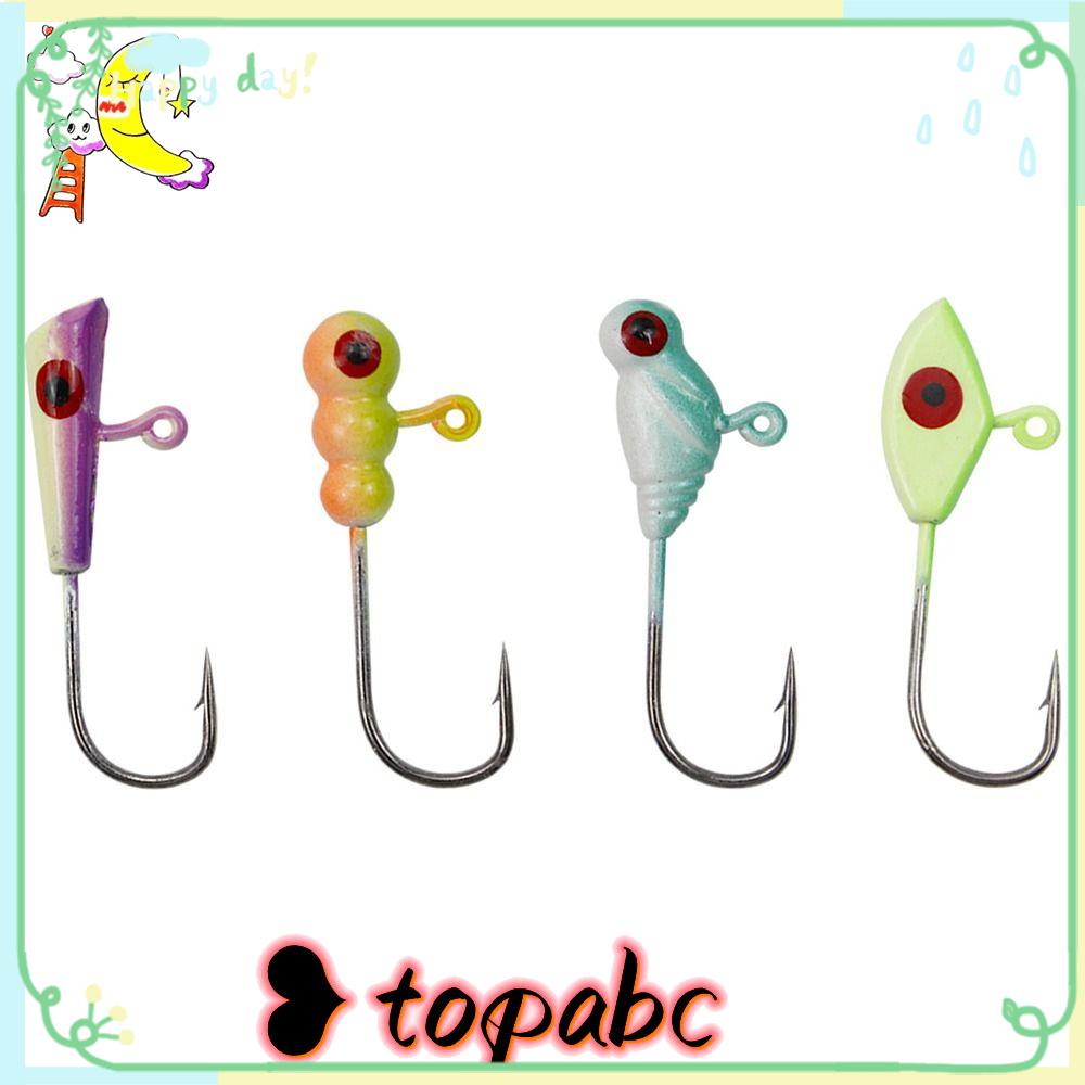 Top 10 Pcs Musim Dingin Es Memancing Memikat Kualitas Tinggi Buatan Jigging Walleye Memimpin Kait Keras