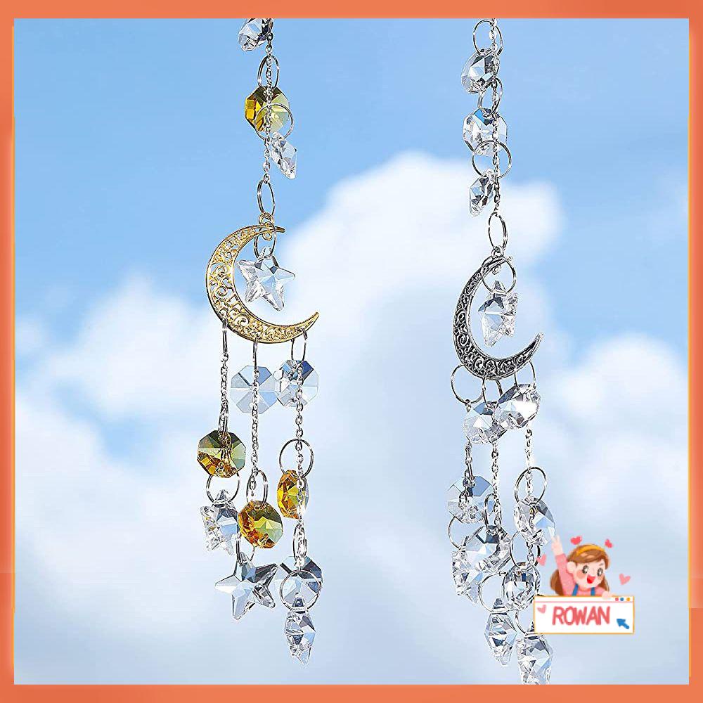 R-flower Suncatcher Lonceng Angin Kreatif Dekorasi Taman Indoor Outdoor Dekorasi Halaman Liontin Kristal