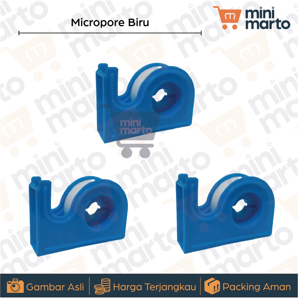 MICROPORE / PAPER TAPE / ROLL TAPE SURGICAL WITH DISPENSER / Plester Micropore / MICROTAPE WITH CASE- Minimarto