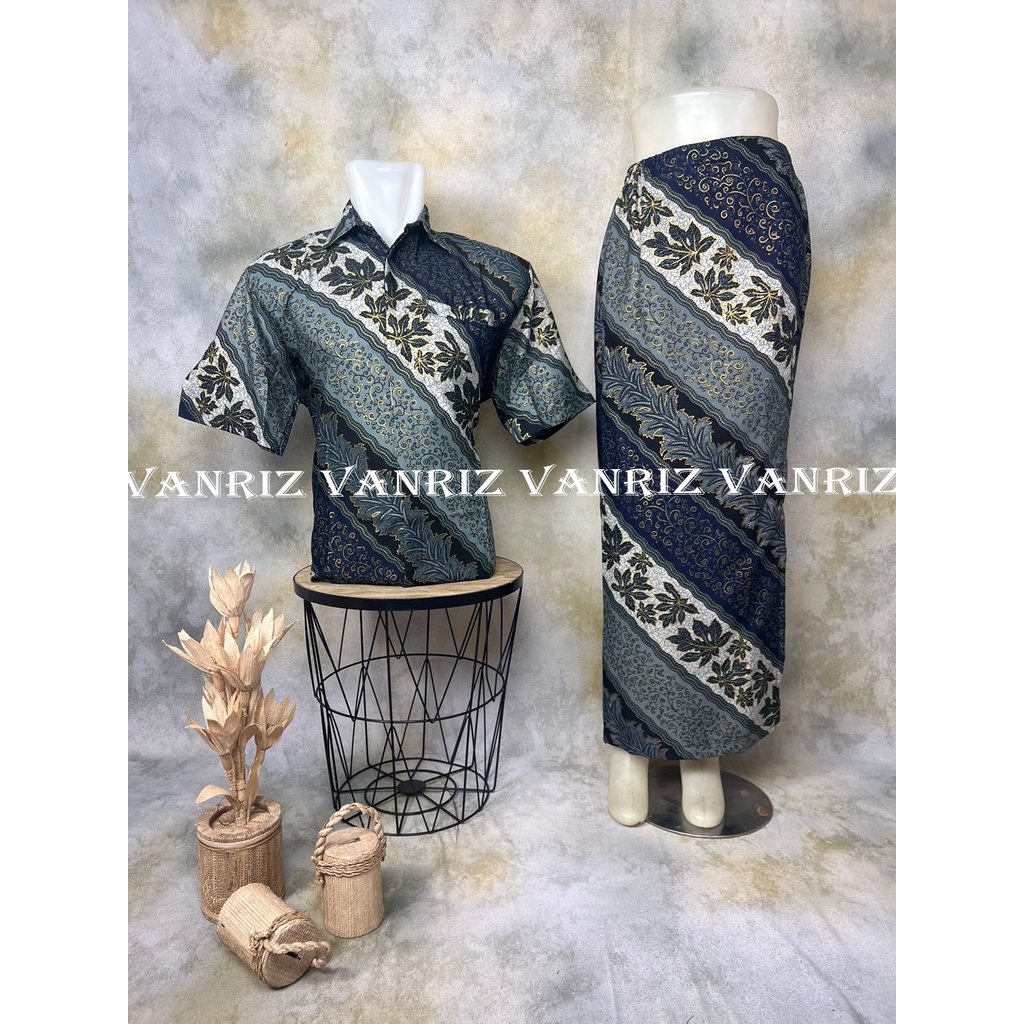 BATIK COUPLE / BAJU BATIK COUPLE / BATIK SET / BATIK LENGAN PENDEK / BATIK COUPLE ROK SPAN / ROK SPAN BATIK COUPLE / ROK SPAN BATIK