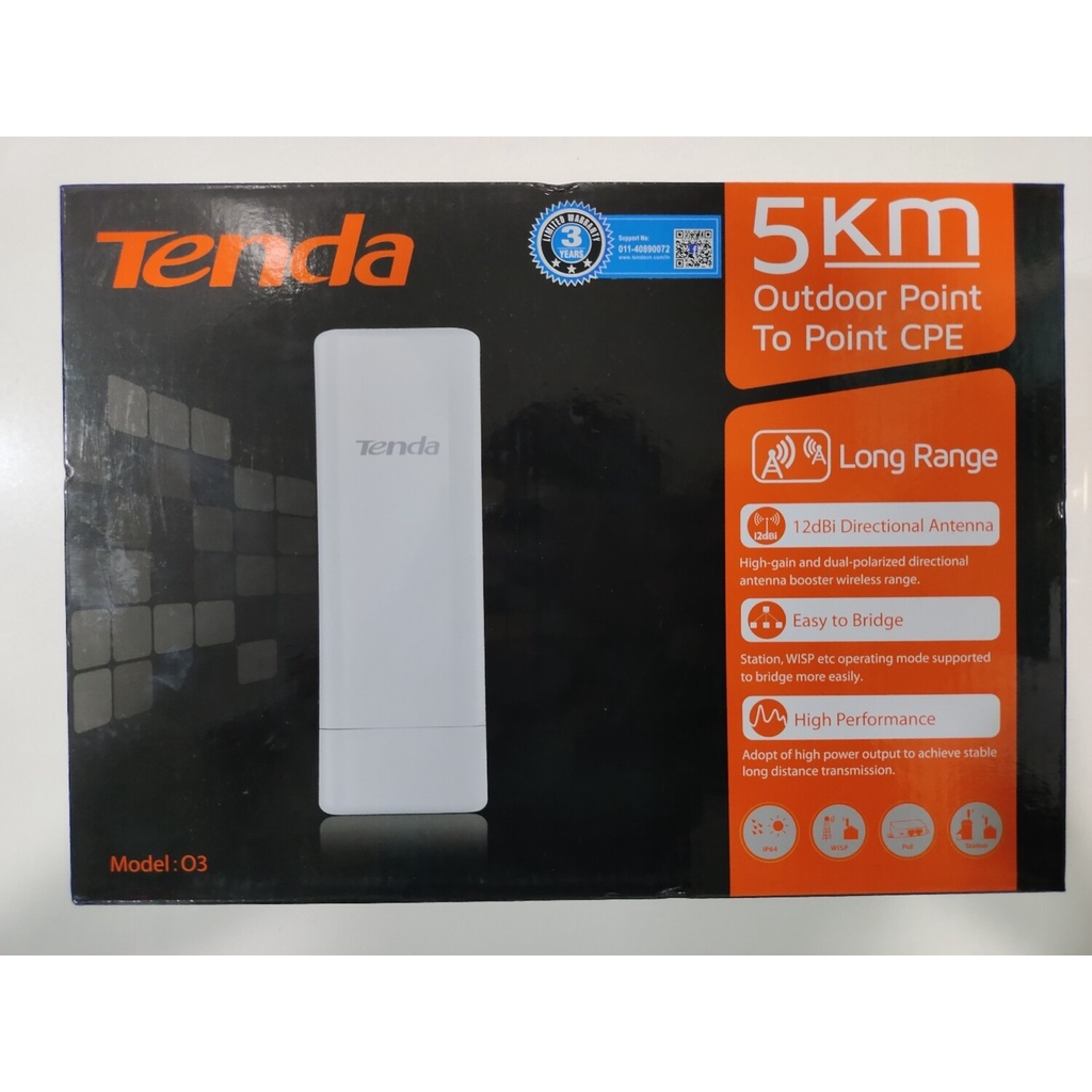 ROUTER Tenda Outdoor cpe 03 (O3) 5km point to point cpe