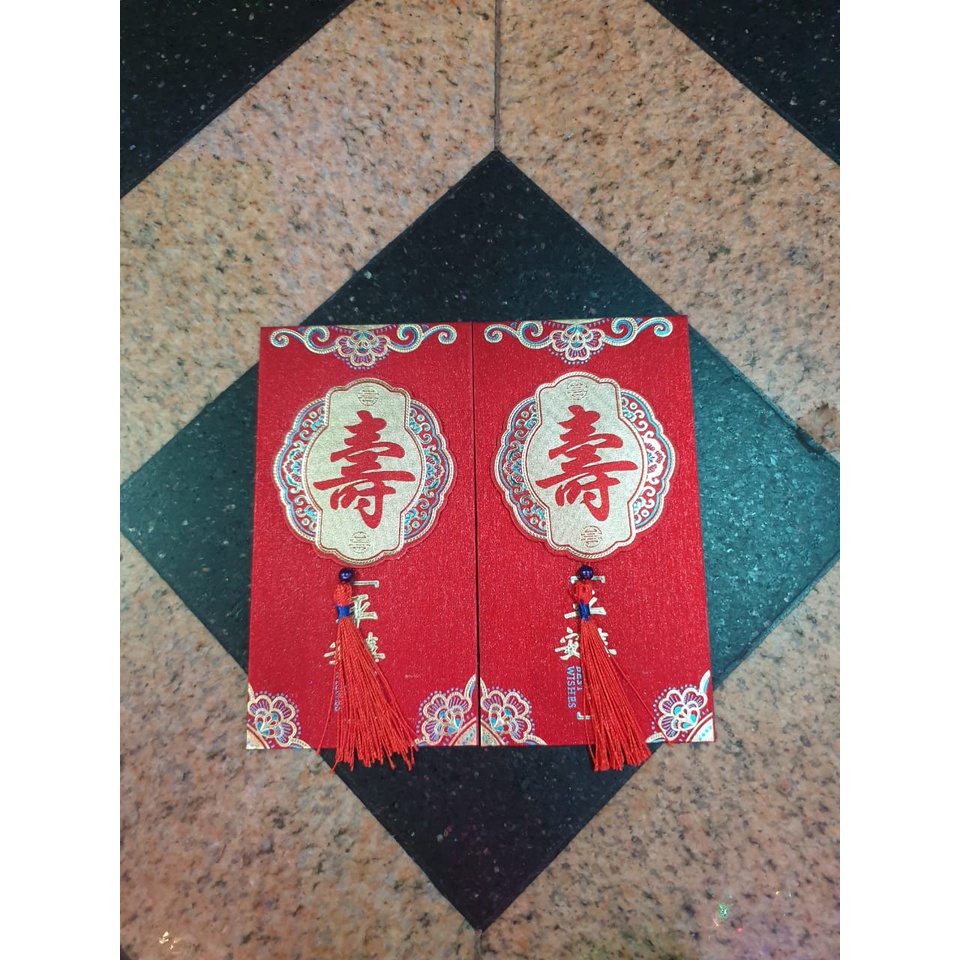 

ANGPAO ULANG TAHUN SHOU ANGPAO PANJANG UMUR TEBAL PANJANG GLITTER RUMBAI