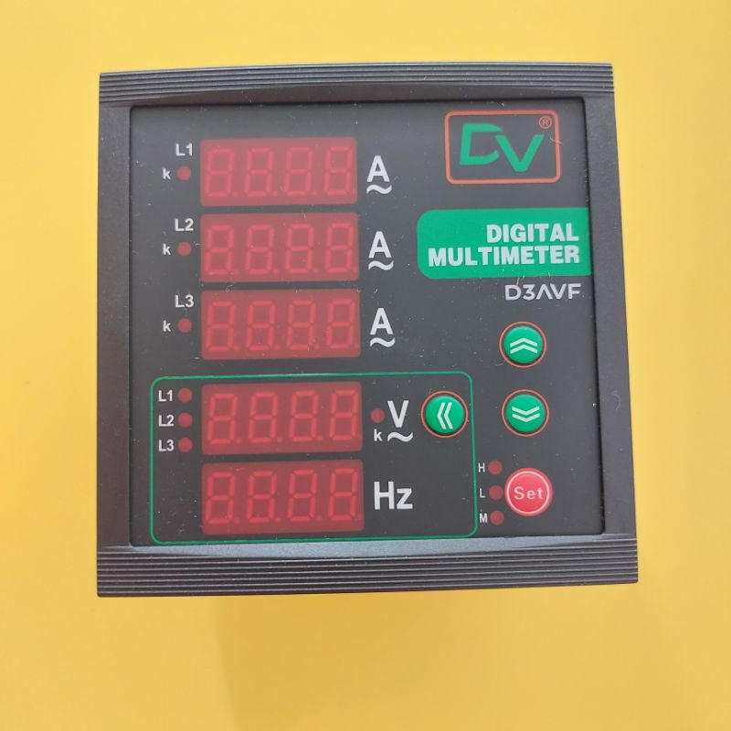 Panel Meter Digital 3 Phase / volt ampere hz