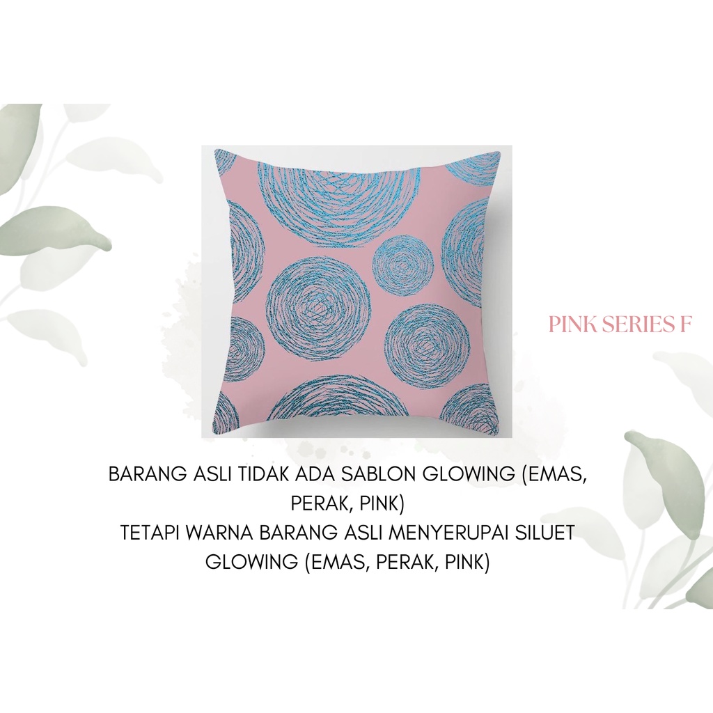 Pink Series Pillow Cushion Cover / Sarung Bantal Sofa Kursi Vintage / Dekorasi / Edisi Pink