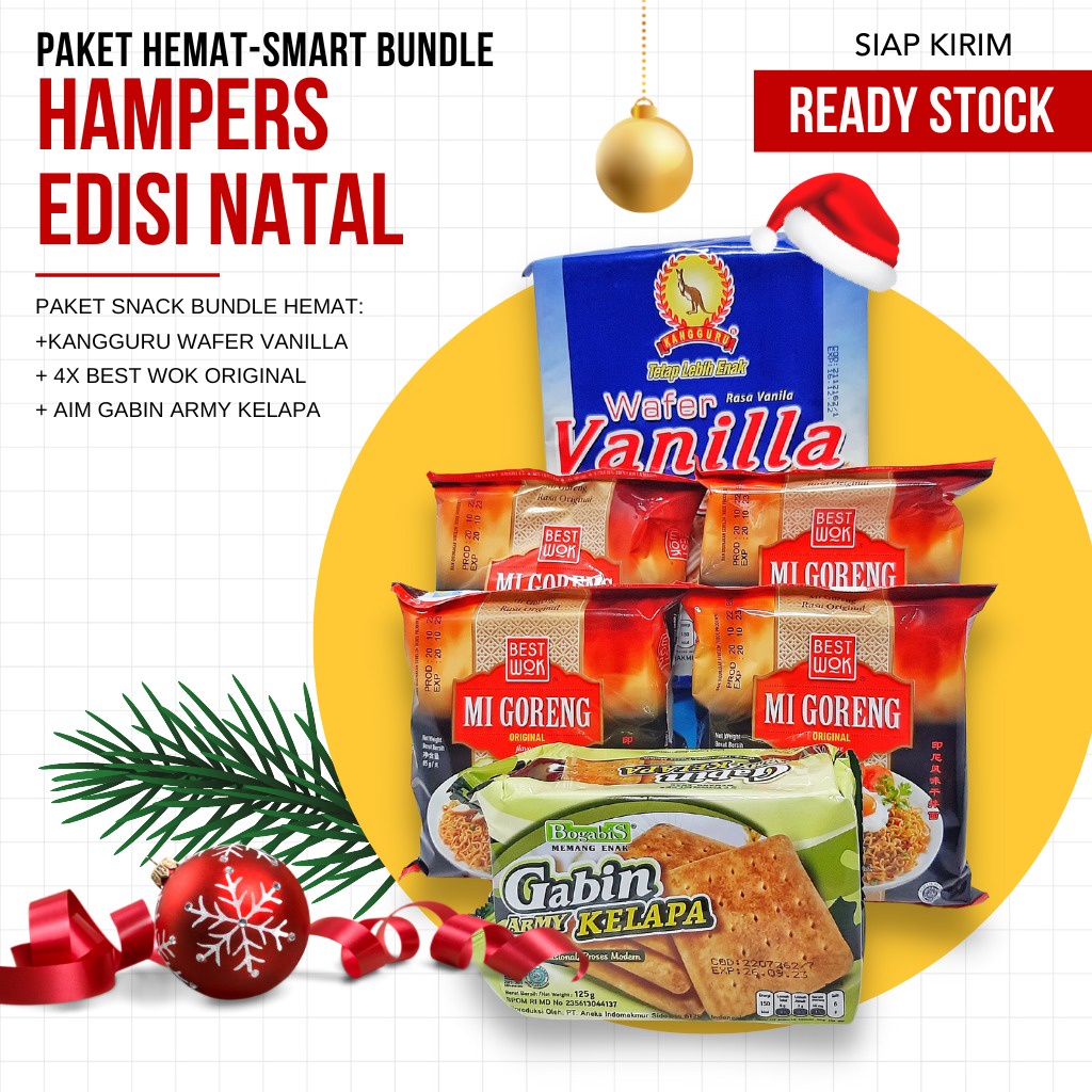 HAMPERS NATAL - Best Wok (4x) + Snacks