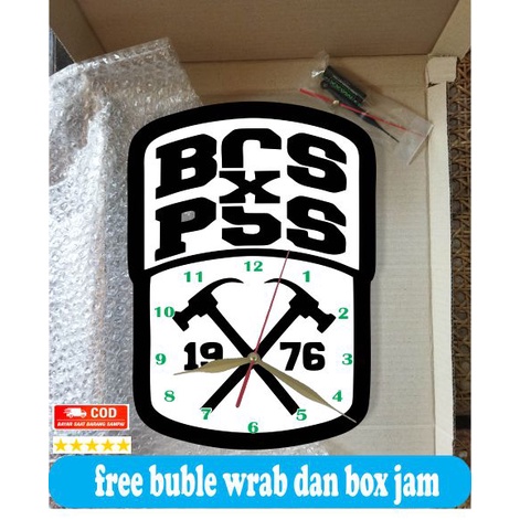 Jam Dinding Tembok Besar Logo BCS PSS Sleman Unik Keren Terbaru