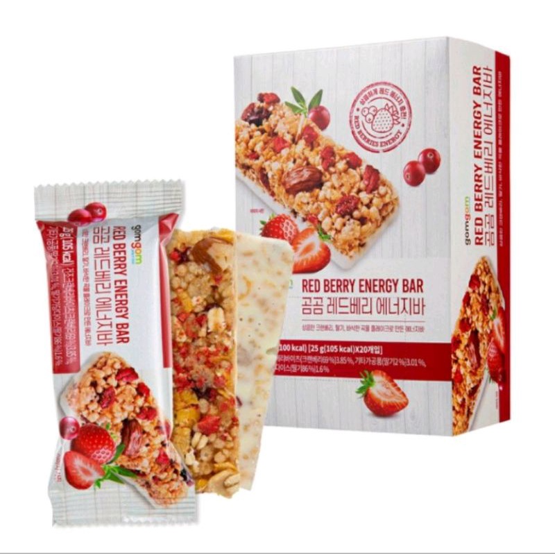 

Energi Bar Red Berry Protein Bar Korea