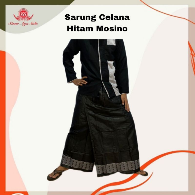 Sarung Celana Hitam Mosino Dewasa GrosirSorbanSolo