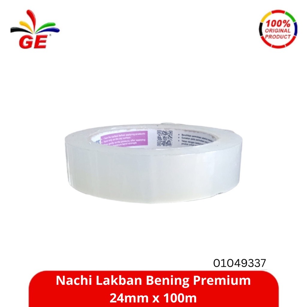 

NACHI - Lakban Bening Premium 24mm x 100m 01049337