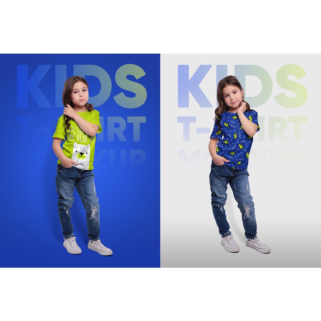 Kids Girl T-Shirt Mockups