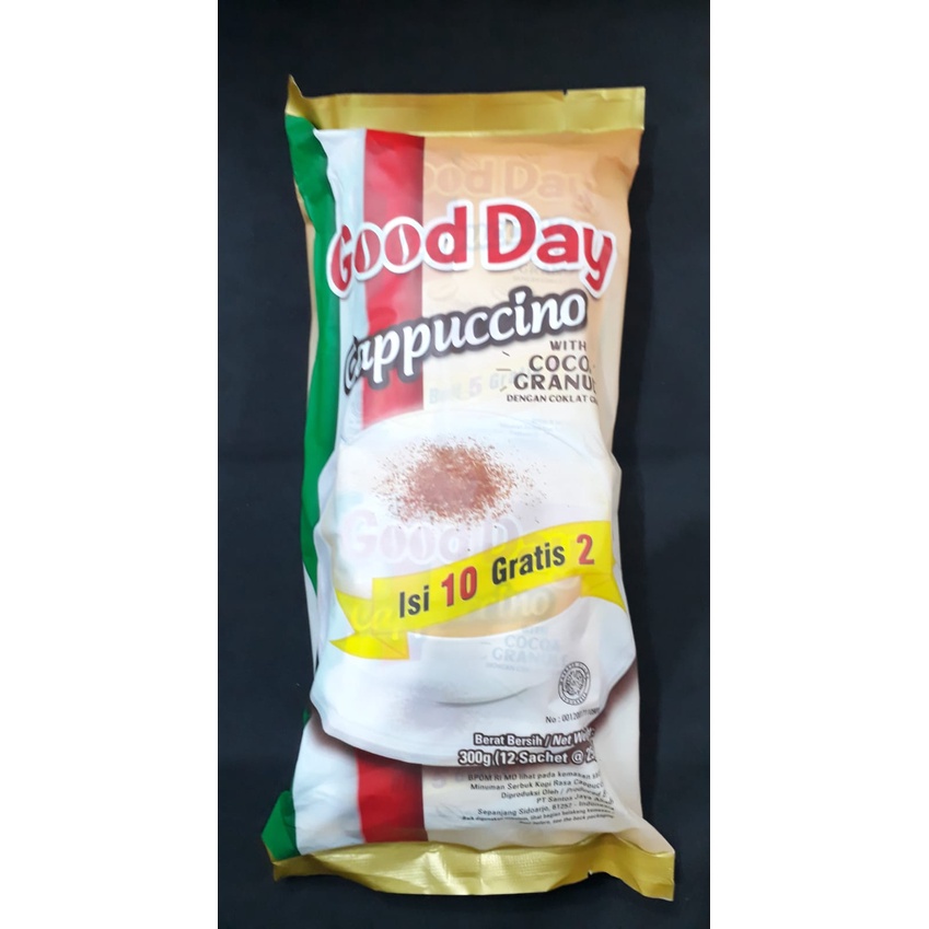 

GOOD DAY CAPPUCCINO WITH COCOA GRANULE ISI 10SACHET X 25G