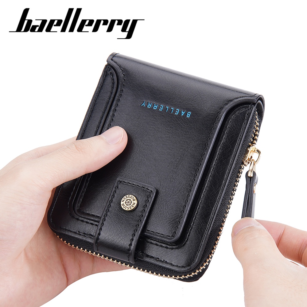 BAELLERRY D9255 Dompet Pria Bahan Kulit PU Leather Premium WATCHKITE WKOS